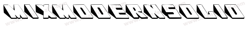 MixModernSolid Mediu字体转换